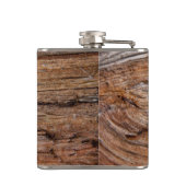 素朴な木 フラスク (裏面)