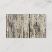 素朴な木 名刺 (裏面)