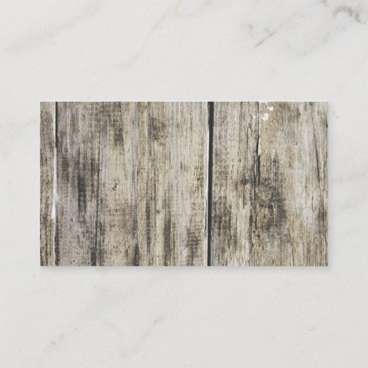 素朴な木 名刺 (裏面)