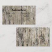 素朴な木 名刺 (正面/裏面)