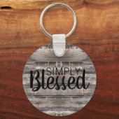 素朴な木+ SIMPLE 賛美 | キーホルダー (正面)