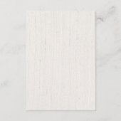 素朴な本の要求ベビーシャワー、本は代りに梳きます エンクロージャーカード (裏面)