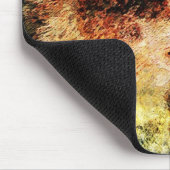 素朴な材木オオカミのマウスパッド マウスパッド (コーナー)