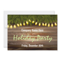 素朴な松と納屋の板のクリスマス パーティー