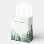 素朴な松の森のベビーシャワー フェイバーボックス (オープン)