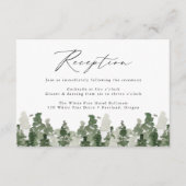 素朴な松の森の結婚式 披露宴 囲い込み エンクロージャーカード (正面)