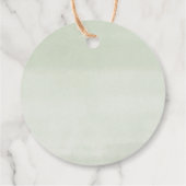 素朴な松の赤ちゃんシャワーメッセージカード フェイバータグ (裏面)