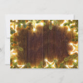 素朴な松ぼっくり コーポレート クリスマス パーティー 招待状 (裏面)