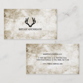 素朴な枝角の名刺 名刺 (正面/裏面)