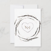 素朴な枝 ツル 丸太のリース テーブルナンバー (裏面)