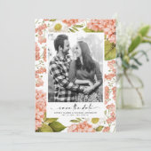 素朴な桃色の水彩花菖蒲の写真 セーブザデート (スタンド正面)