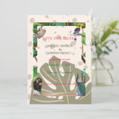 素朴な森のウェディングアナウンス セーブザデート (スタンド正面)