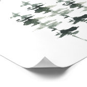 素朴な森のウェディングシャワーギフト ポスター (角)