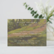 素朴な森のエレガントなウェディング