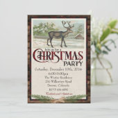 素朴な森のクリスマスパーティー 招待状 (スタンド正面)