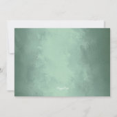 素朴な森の動物のクリスマス パーティー 招待状 (裏面)