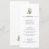 素朴な森の松の木と松ぼっくり イラスト メニュー (正面/裏面)