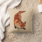 素朴な森林アカギツネの枕 クッション (ブランケット)