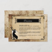 素朴な森林シカの方向 エンクロージャーカード (正面/裏面)