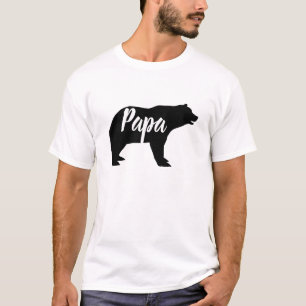 素朴な森林動物のパパクマ Tシャツ