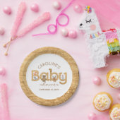 素朴な森林動物のベビーシャワー ペーパープレート (パーティー)