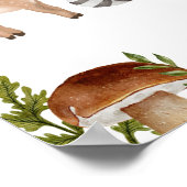 素朴な森林動物の赤ちゃんシャワー歓迎サイン ポスター (角)