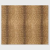 素朴な森林子鹿によって斑点を付けられるシカの毛皮 ラッピングペーパー (フラット)