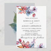 素朴な植物のユーカリグリーンウェディング招待状 招待状 (正面/裏面)