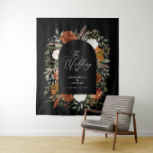 素朴な植物の結婚式ウェルカムスクリプト テラコッタ タペストリー (インサイチュ)