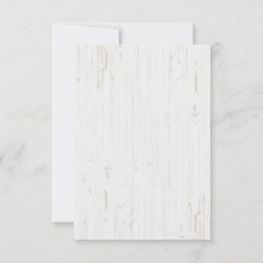 素朴な植物デザインバプテスマの招待 招待状 (裏面)