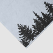 素朴な樹木限界線シルエット 薄葉紙 (詳細)