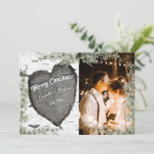 素朴な樹皮の木のハート チユカリプタスのグリーン シーズンカード (スタンド正面)