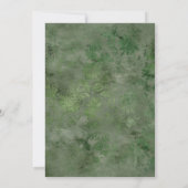 素朴な水彩画のクリスマスツリートラックパーティー 招待状 (裏面)