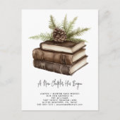 素朴な水彩画の松　新しい章が始まった 案内ポストカード (正面)