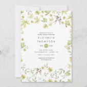 素朴な水彩画の森 招待状 (正面)