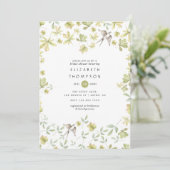 素朴な水彩画の森 招待状 (スタンド正面)