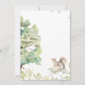 素朴な水彩画の森 招待状 (裏面)