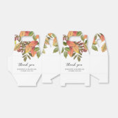 素朴な水彩画の秋の感謝祭のお礼ボックス フェイバーボックス (折り畳みなし)