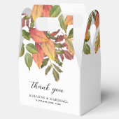 素朴な水彩画の秋の感謝祭のお礼ボックス フェイバーボックス (オープン)