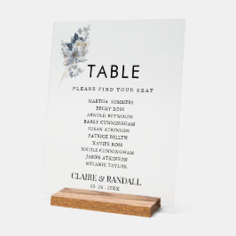 素朴な水彩画の花束イラスト アクリルサイン