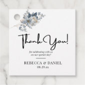 素朴な水彩画の花束イラスト フェイバータグ (正面)