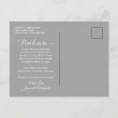 素朴な水彩画の花束イラスト 案内ポストカード (裏面)