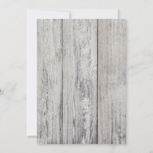 素朴な水彩画の花模様の白いかぼちゃとグレーの木 招待状 (裏面)