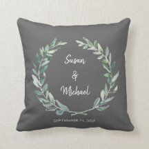 素朴な水彩画は新郎新婦の結婚式を去ります