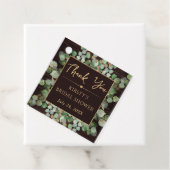 素朴な水彩画 ユーカリの葉 ブライダルシャワー フェイバータグ (インサイチュ)