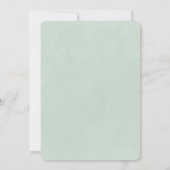 素朴な水彩画 ユーカリグリーン ご招待状 招待状 (裏面)