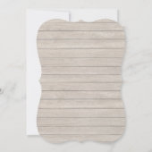 素朴な水彩花の古い木の結婚式の招待状 招待状 (裏面)