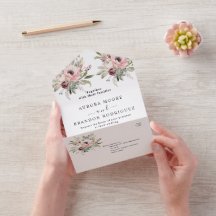 素朴な水彩花束