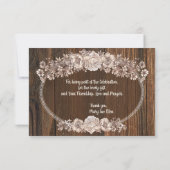 素朴な水彩花束 サンキューカード (裏面)