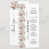 素朴な水彩花束 メニュー (正面/裏面)